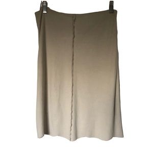 White House Scallop Hem Micro Suede Skirt